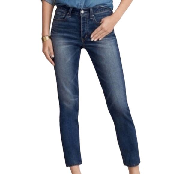 American Eagle Women's Jeans Vintage Hi Rise Button Fly Denim Medium Blue Size 6 - Picture 10 of 11